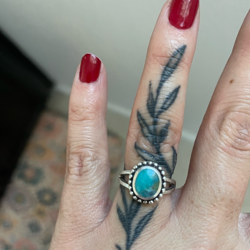 Turquoise Sterling Silver Ring 5